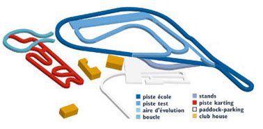 plan du circuit de l'ouest parisien